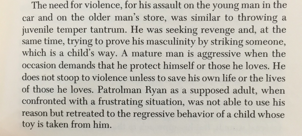 deehenn:  “Trying to prove his masculinity”