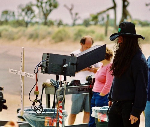 Rob Zombie On The Set Of House Of 1000 Corpses