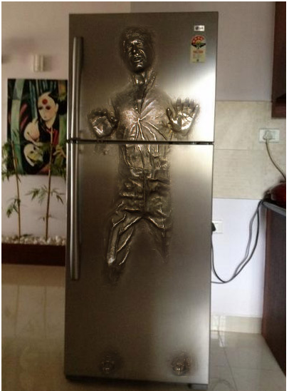 scificity:  It’s half past midnight and you know what that means. Han Solo Fridge