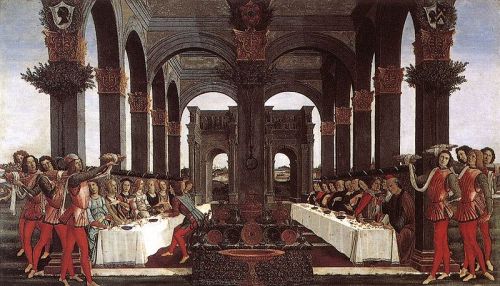 Wedding of Nastagio degli Onesti III by Botticelli, 1483