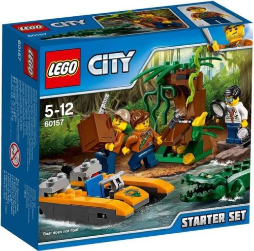 LEGO City Jungle Exploration SetsStarter Set (60157)Cargo Helicopter (60158)Mission with Half-track 