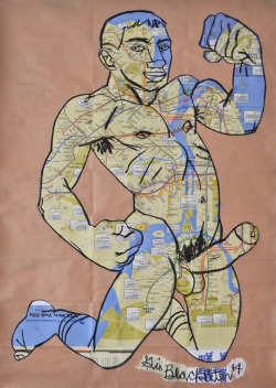 gioblackpeter:Big Dreams 2014 / Acrylic on NYC subway map.TOM OF FINLAND Art Festival Oct.4 - Oct.5 LA Tom of Finland Foundation/ 1421 Laveta Ter, Los Angeles, California   SEE YOU IN HELL!  GBP solo exhibition Oct. 11- Nov. 30 @ BGSQD The Center 208