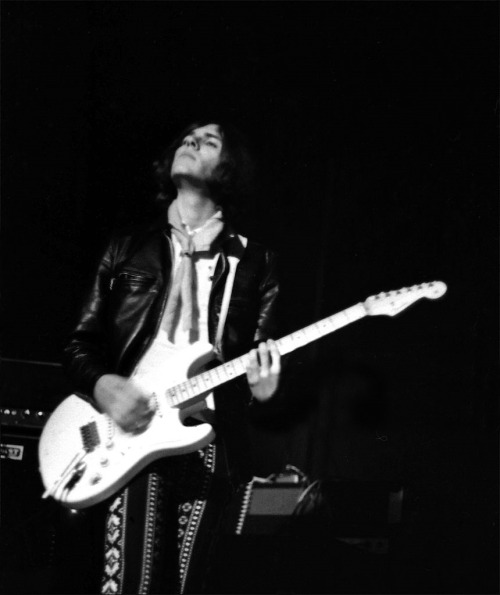 ghaas:  Ron Asheton of the Stooges performs live at the Grande Ballroom in 1968 in Detroit Michigan.  Photo by Leni Sinclair. 