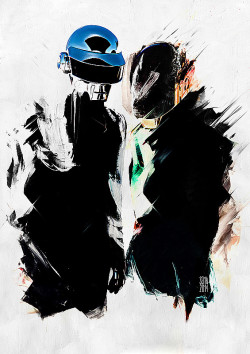 keimadness:  DAFT PUNK - Speed of SoundI am painting with relax, so it take a few days to complete.