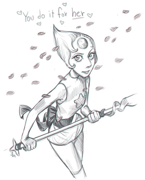 carolinegariba:  Just a Pearl ⭐️ #sketch #stevenuniverse #pearl 