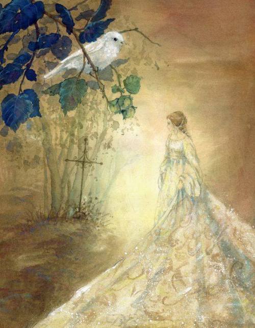 jacquelinethings:A beautiful Cinderella from An Illustrated Treasury of Grimm’s Fairy Tales by