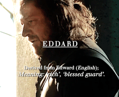 theclashofqueens:  House Stark + name meanings, based on this post; 