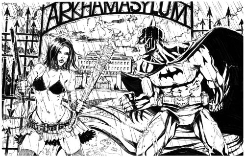 alexhchung:  Cassie Hack versus Batman by Daniel Leister   I like Cassie but she’s no match for the Batman.