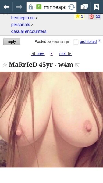 sassysexymilf:  2curious2kno: sassysexymilf:   Oh my gosh, someone is using MY boobs on their freakin’ Craigslist ad for some crap!!! 😡😡😡  I have NEVER used the site for anything. Thieves suck!!!  This ad is not mine people WTF!  This is Horrible😡😡
