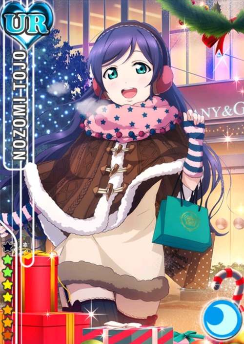 siflovelive:  Christmas Set URSCool UR Nozomi TojoPure UR Eli AyaseChristmas SRs: part 1 | part 2