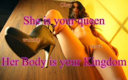 imafemdom: Suck on that heel and worship your queen you fucking nympho.