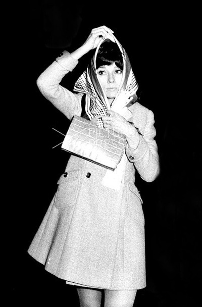 Image of AUDREY HEPBURN (1929-1993). - American (Belgian-born) Actress, In  Rome With A Louis Vuitton Speedy 25 Bag, 1968. EDITORIAL USE ONLY. From  Granger - Historical Picture Archive