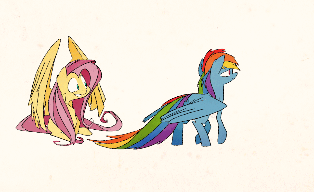 fluttershythekind:Dialogue! …well soundless dialogue anyway ^_^ here’s a higher