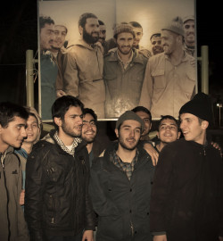 stunningpicture:  Sons of soldiers who died for Iran during the Iran-Iraq war recreate picture of their fathers together 