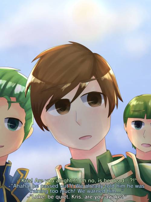 POV: You’re Kris and your platoon is worried about you. At least, the guys are – I could