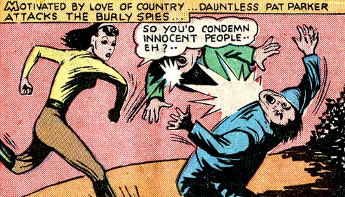 MOTIVATED—“Pat Parker, War Nurse” in Speed Comics #15 (1941)