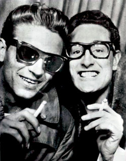 Old-School-Fools:waylon Jennings And Buddy Holly In A Photobooth, 1959  Not To Be