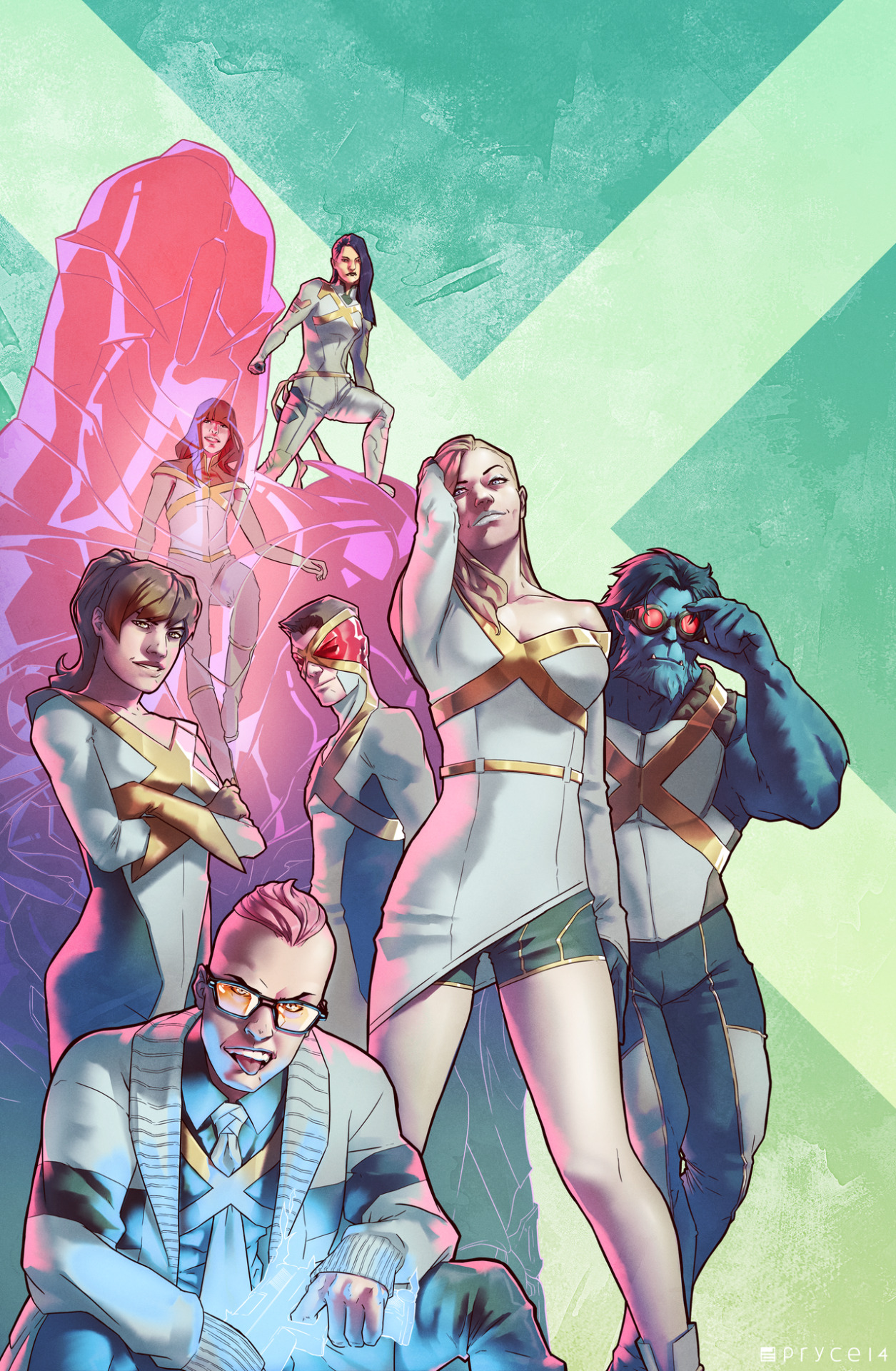 The Sensational X-Men by Pryce14
One of my dream X-men rosters.
This team would take a break from the mutant-mutant in-fighting, instead focusing on superheroing and forcing society to see mutants as heroes, whether it wants to or not.
Emma Frost and...