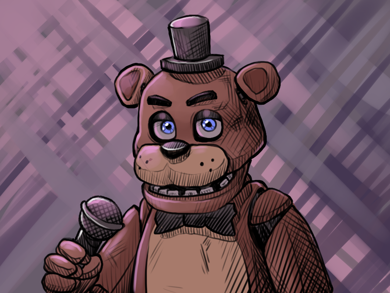 FNAF 1 Freddy and mike ComaART - Illustrations ART street