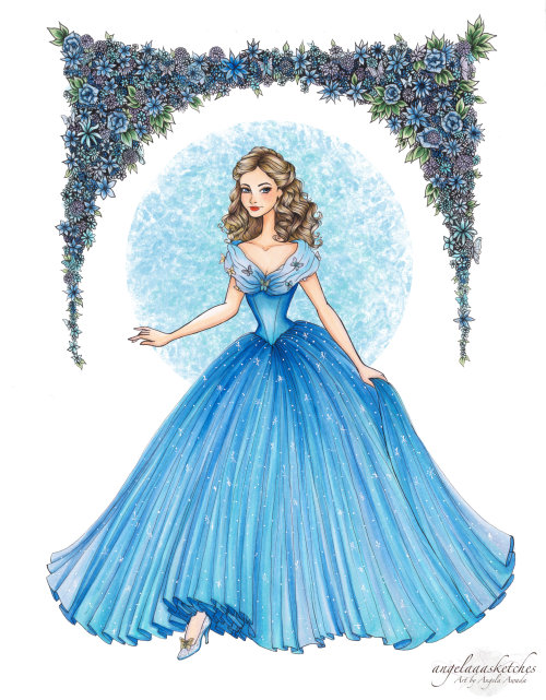 How To Draw Cinderella Step by Step Drawing Guide by Dawn  DragoArt