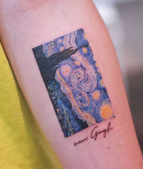 ig: tattoo.gul splatter;van gogh