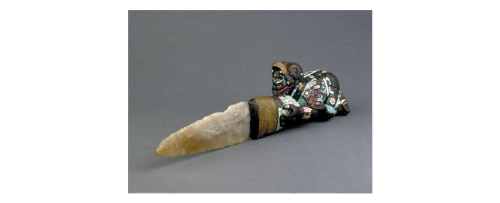  sacrificial knife; mosaicCultures/periods: Aztec or MixtecProduction date: 1400-1521Findspot: Mex