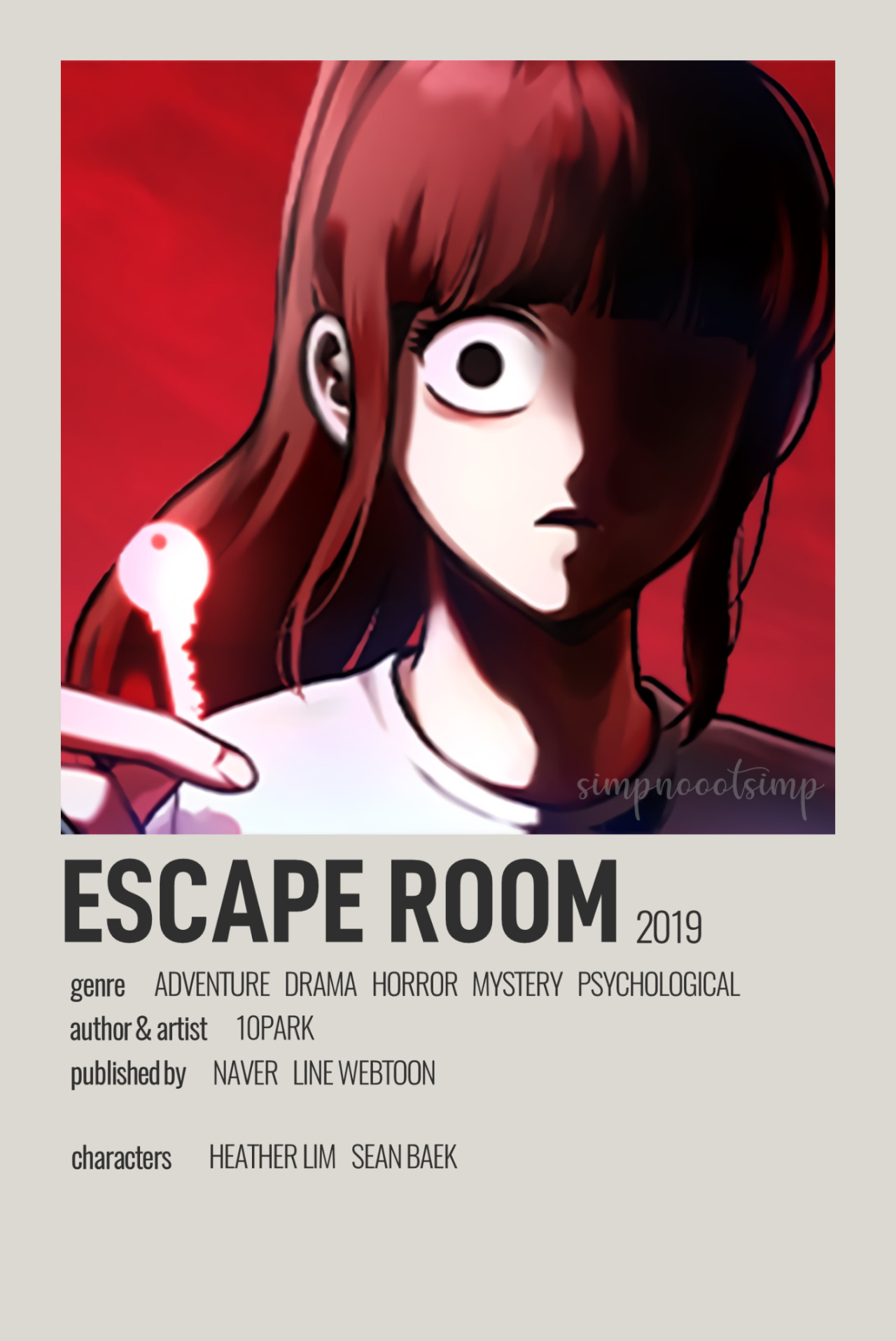 Webtoon escape room