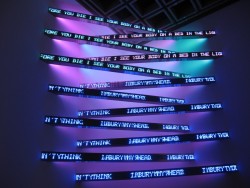 post-impressionisms:Purple Diary, Jenny Holzer.