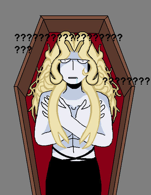 badlydrawnalucard:“…What year is it?”(Badly drawn askblog for Alucard from the Castlevania series, f