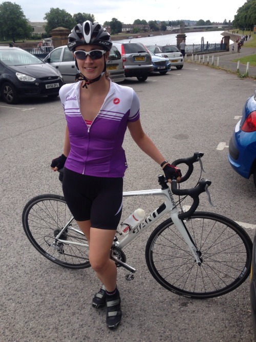 couturetri: Fully castelli’d up for my ride today! Even down to my rossocorsa socks! And I took my f