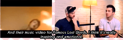 helenahermosa:they are fans of MCR, i love you boys!! FLW is the most emotional and beautiful video.