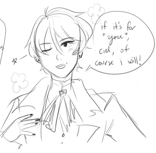 now that i know how to draw i can finally make that cielois pining business partners au i had in mid