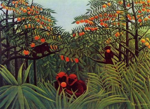 Apes in the Orange Grove, Henri Rousseau, 1910