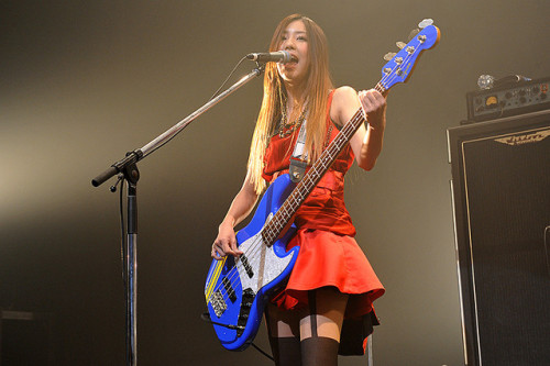 Porn Pics Tomomi Ogawa, bassist for Japanese girl band
