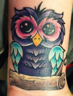 Fuckyeahtattoos:  My Owl Done By Lacey Burnett At Dragon’s Den In Ocean Springs,