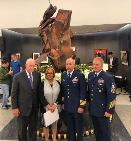 Moving ceremony at John Jay College of Criminal Justice honoring the first responders who lost their