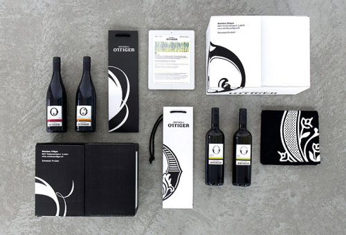 RosenstarMultiple decorative O’s are winner for Weinbau Ottiger’s new labels, from Switz