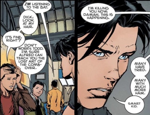 comicsandswift: I’d read an entire 50 issue series of just the batfam interacting with each ot