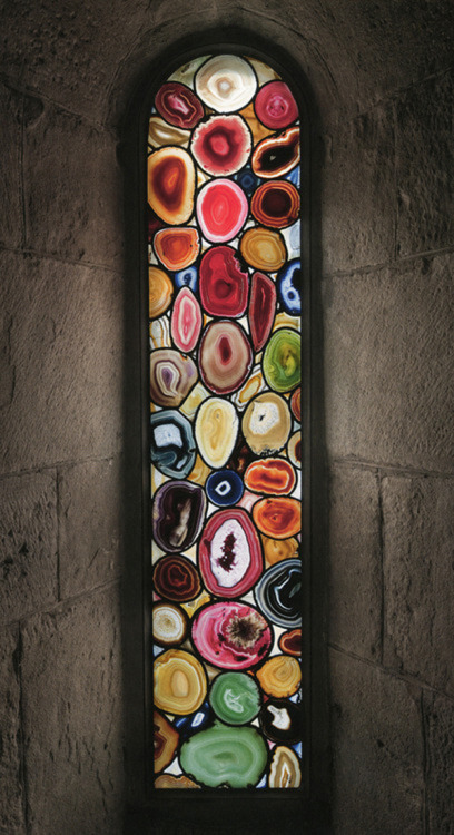 fernsandmoss:Sigmar Polke’s agate ‘stained glass’ windows for the Grossmunster church in Zurich