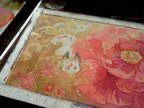 storyofthedoor: Fox Book Project continues. Lineart by Cinnasketches colors by me BIG FLOWER little 