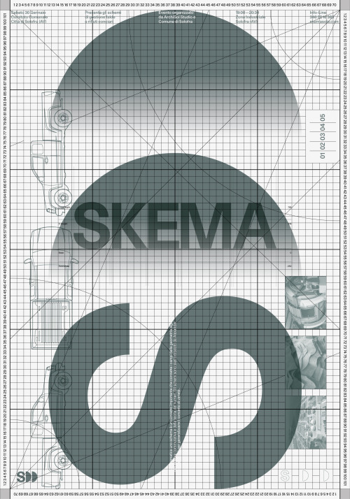 SKEMA (Visual Identity Proposal)70x100 Poster - Digital Print B&WDesign by Attico36www.attico36.