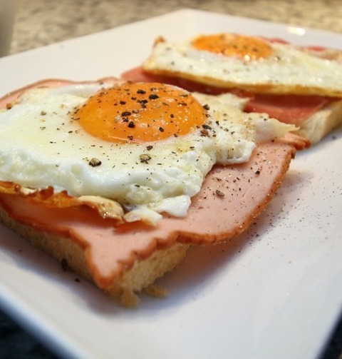 Ham And Fried Eggs On Toast Recipe