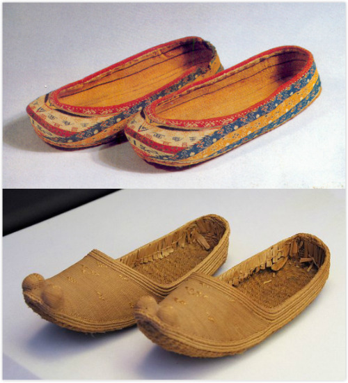 Traditional Chinese fashion, the warped-toe shoes. Generic term: 翘头履qiào tóu lǚ. Type: 凤头履、岐头履、聚云履、五