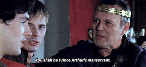 high-lady-of-camelot:You know what I’ve always loved about this scene? How Uther says all grandly, “