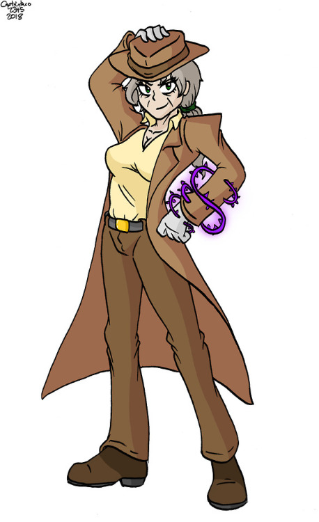 More Jojo genderswap. This on is Old Joseph. I’m gonna do a lot more of these in the future. 