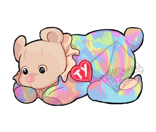 October Bear Beanie Baby