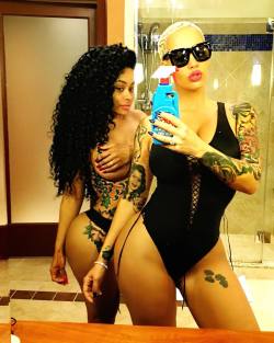 amberrosedaily:  Amber Rose on Instagram with her bestie Blac Chyna ! 