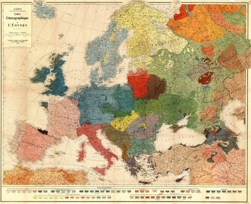 mapsontheweb:An ethnic map of Europe in 1915.