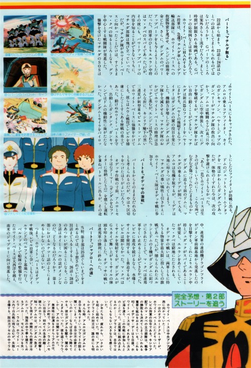 animarchive:    My Anime (05/1981) -   Yoshiyuki Tomino and Yoshikazu   Yasuhiko   talking about the second Mobile Suit Gundam movie and the differences between this movie and the TV anime series. 