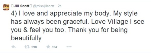 shmurdershewrote:  Jill Scott. Serving you grace, humanity & wisdom this morning.  